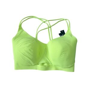 VSX Victoria's Secret Elevate Strappy Back Sports Bra Neon Yellow S-DD 11246215